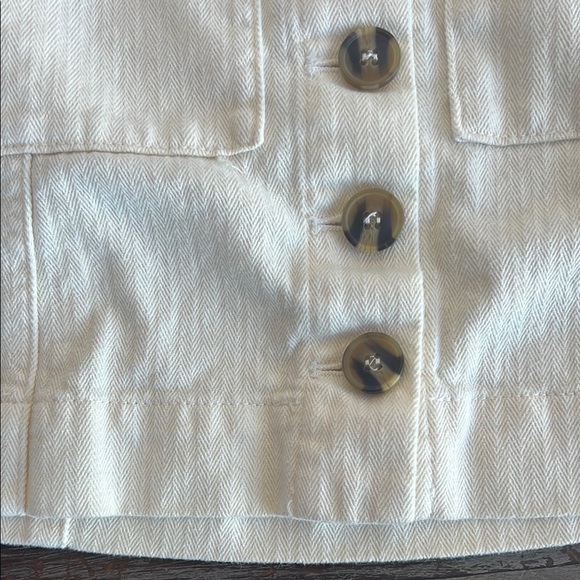FOREVER 21     Cream A-line Mini Skirt with Cargo Style - Picture 6 of 8